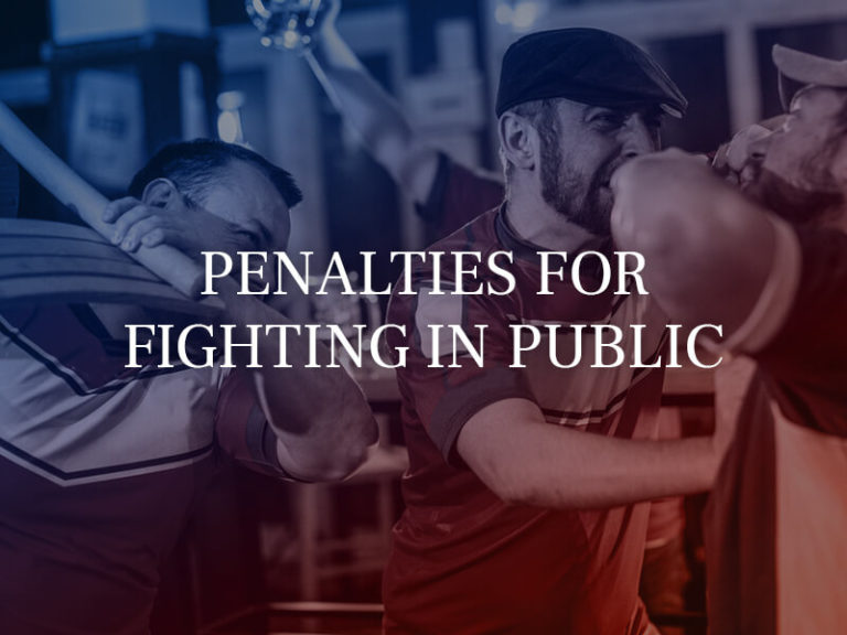 Penalties of fighting in public penal code 414