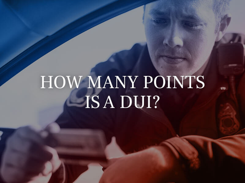 How many points is a DUI?